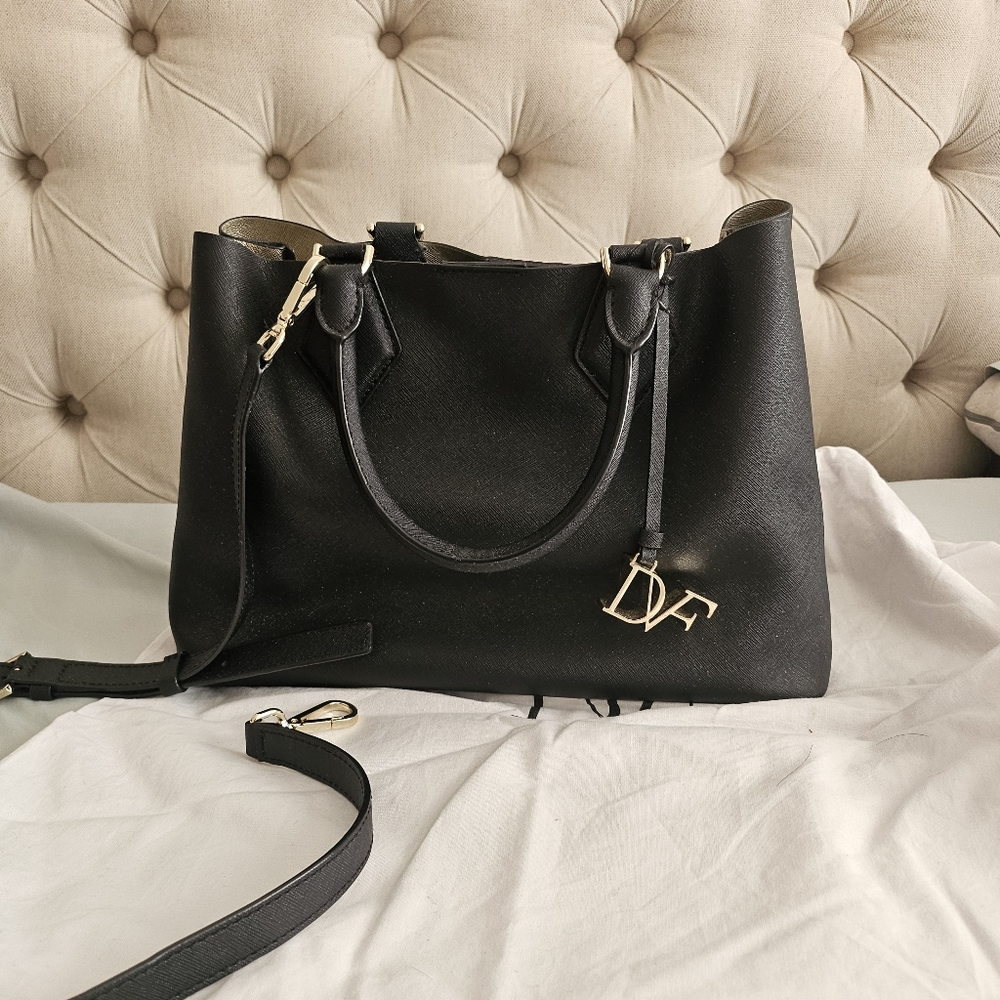 Diane von furstenberg two tone Voyage tote travel bag